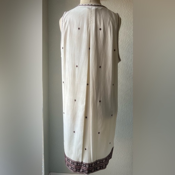 MADEWELL SUNCOAST EMBROIDERED SHIFT DRESS BRIGHT IVORY SIZE 8 100% COTTON - Picture 16 of 16